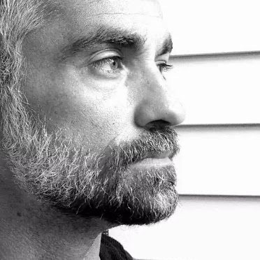 Jake St. Peter, black and white portrait